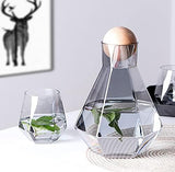 Crystal Glass Hexagonal Pitcher Water Set