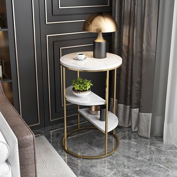 Golden Side Table (3 Tier)