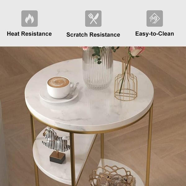 Golden Side Table (3 Tier)