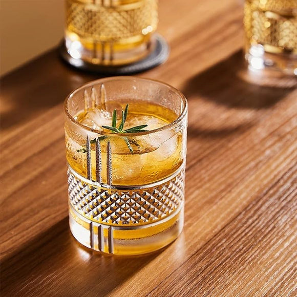 Crystal Cut Glass Set-Pack of 6