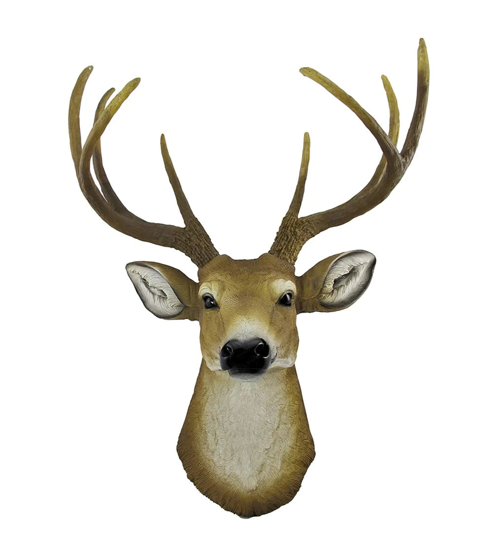 Wall Mounted Brown Deer Buck Fake Head