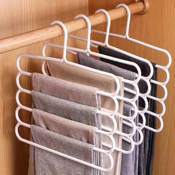 5 layers Non-slip Multi Functional Clothes Hangers 4 Pcs