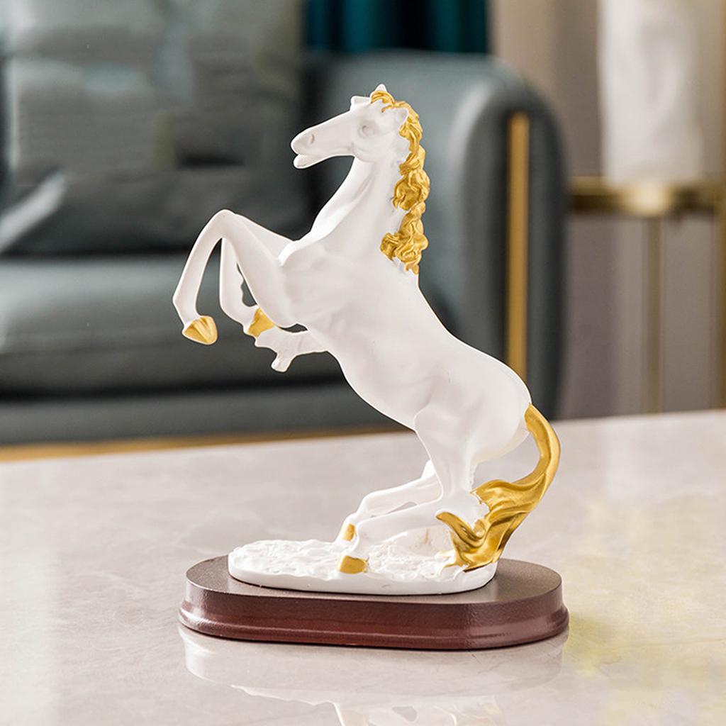 Antique White Horse Decor