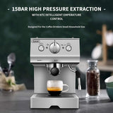 Expresso Coffee Machine With Milk Frother Steam Wand