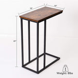 GRACIOUS C Shaped End Table