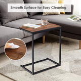 C Shaped Vintage Couch Side Table