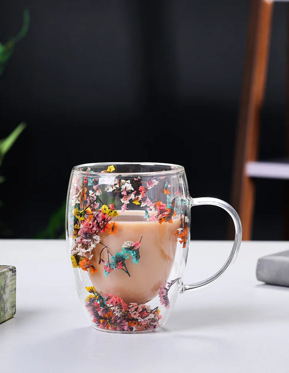 Double Wall Insulated Glass Cup