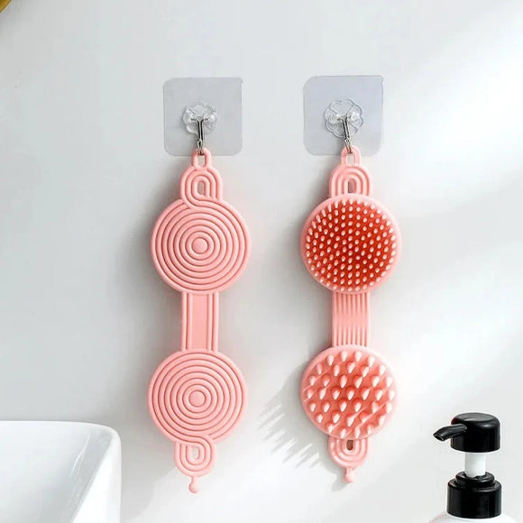 2 In 1 Silicone Bath Brush