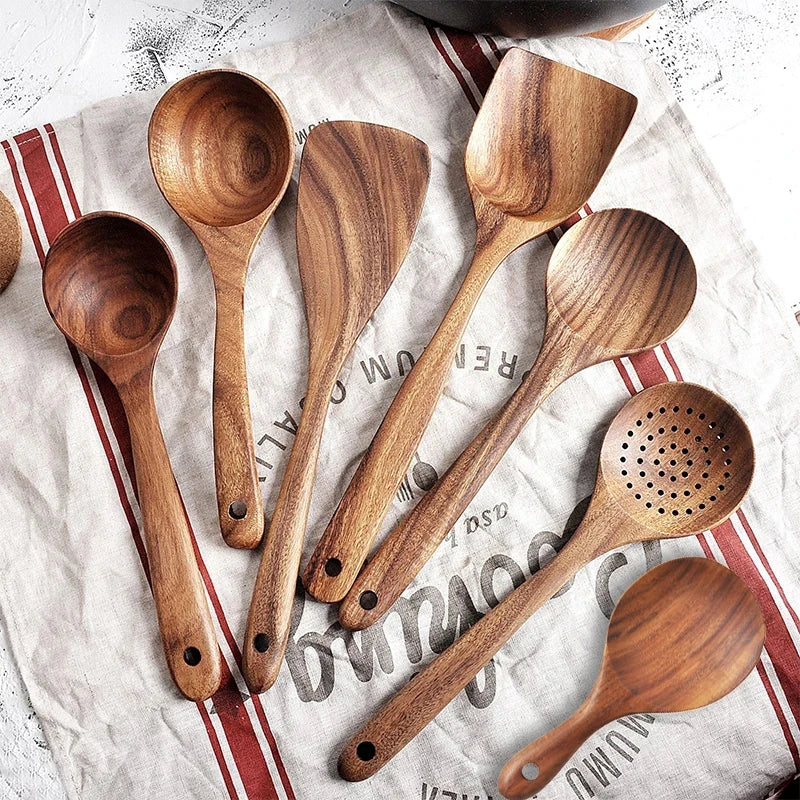 Wooden Kitchen Utensil Set (7Pcs)