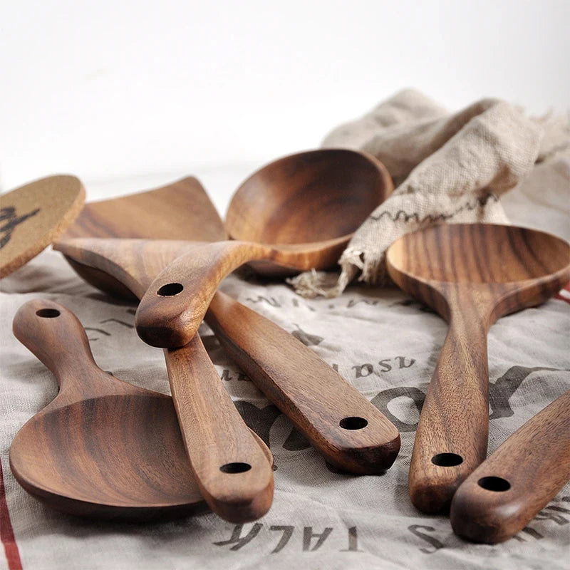 Wooden Kitchen Utensil Set (7Pcs)