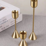 European Gold Candle Holders