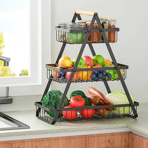 3 Tier Kitchen Countertop Fruit Basket