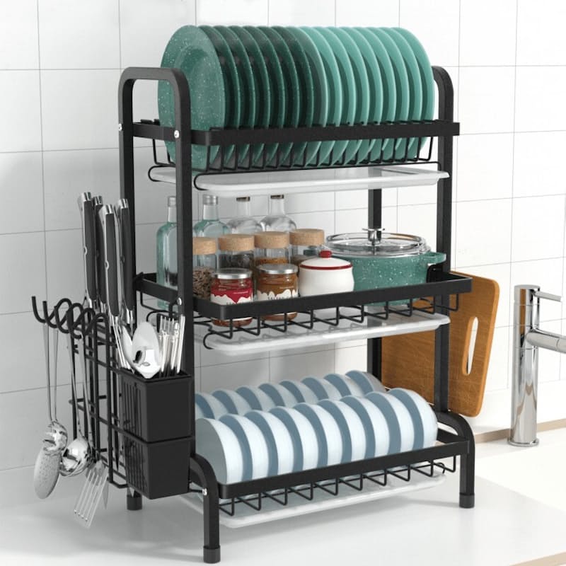 Stainless Steel 3 Tier Dish Rack 