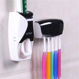 Toothpaste Dispenser With Toothbrush Holder