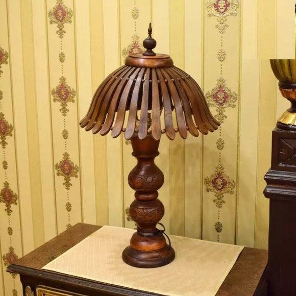 Wooden Table Night Lamp