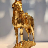 Golden Horse Figurine