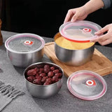Elegant Stainless Steel Bowls-3 Pieces