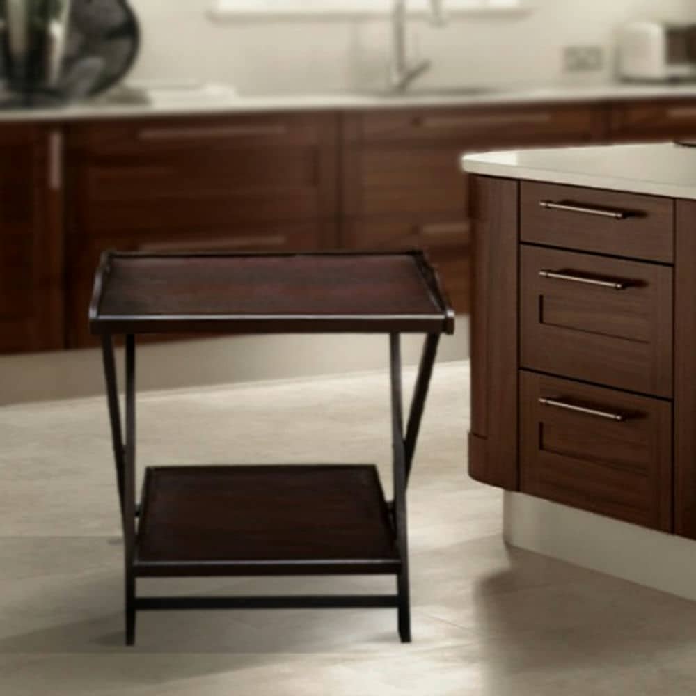 Dark Brown Folding Table