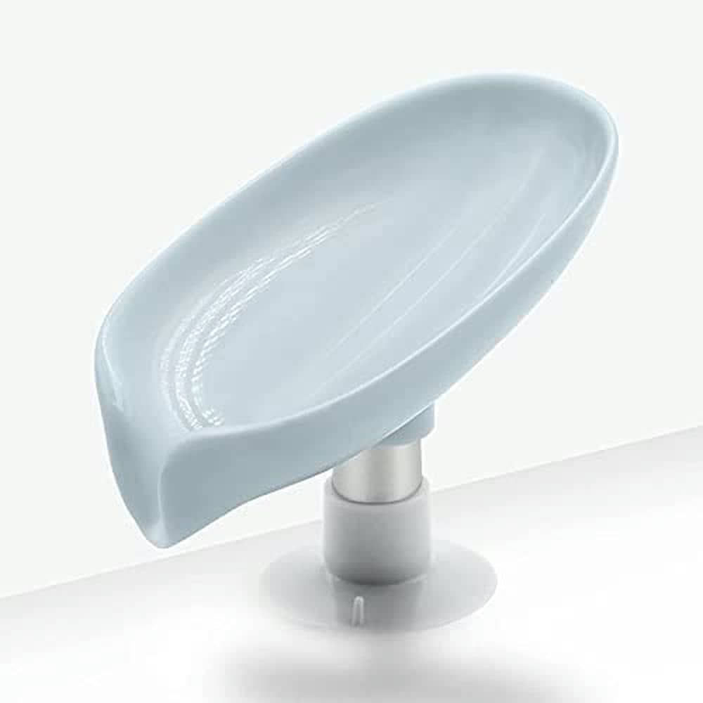 Leaf Shape Soap Box Drain Soap Holder Box Bathroom Shower Soap Holder