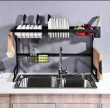 Stainless Steel Dish Drying Rack/Stand With Utensil Holders