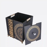 Elegant Versace Wooden Basket With Tissue Box