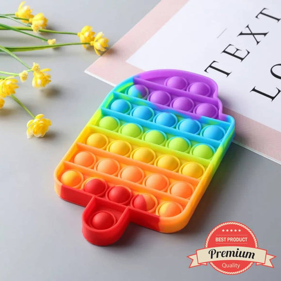 Pop It Fidget Toy - Rainbow Colour