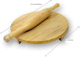 Wooden Round Roti Belan/Roller Set