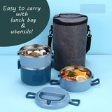 Double Thermal Insulation Leak Proof School Lunch Box - Single Piece