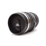 Realistic Camera Lens Design Travel Mug