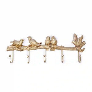 Golden Sparrow Key Holder