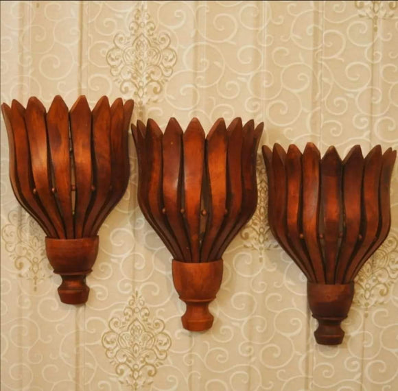Wooden Handicrafted Wall Mounted Decoration Pieces set