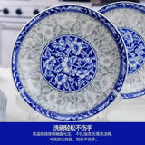 European Ceramic Bluish Dinner Set- 46 Pcs