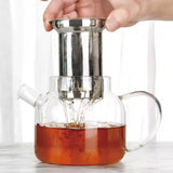 Glass Kettle Teapot Set 6 Pcs