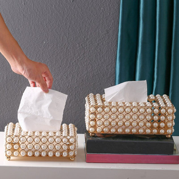Simulation Pearl Tissue Box