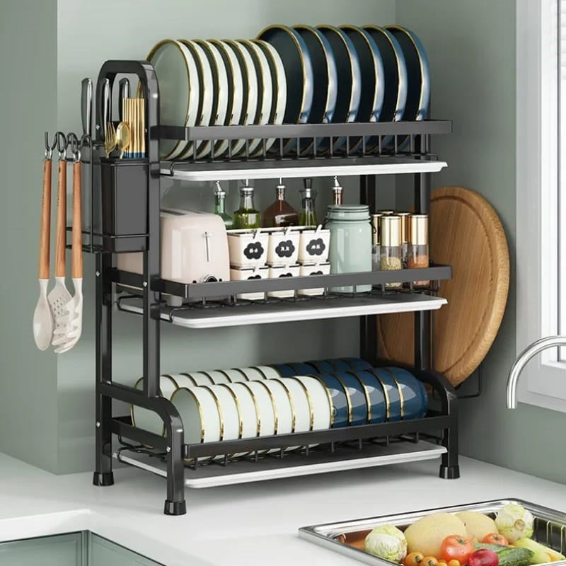 Stainless Steel 3 Tier Dish Rack 