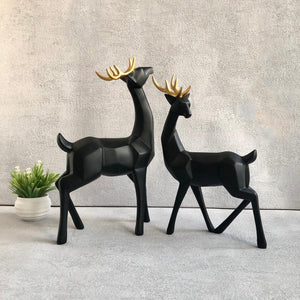 Pair of Rudolph Reindeer Sculpture