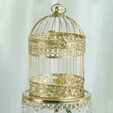 Decorative Golden Candle/Bird Cage Stand -Set of 3