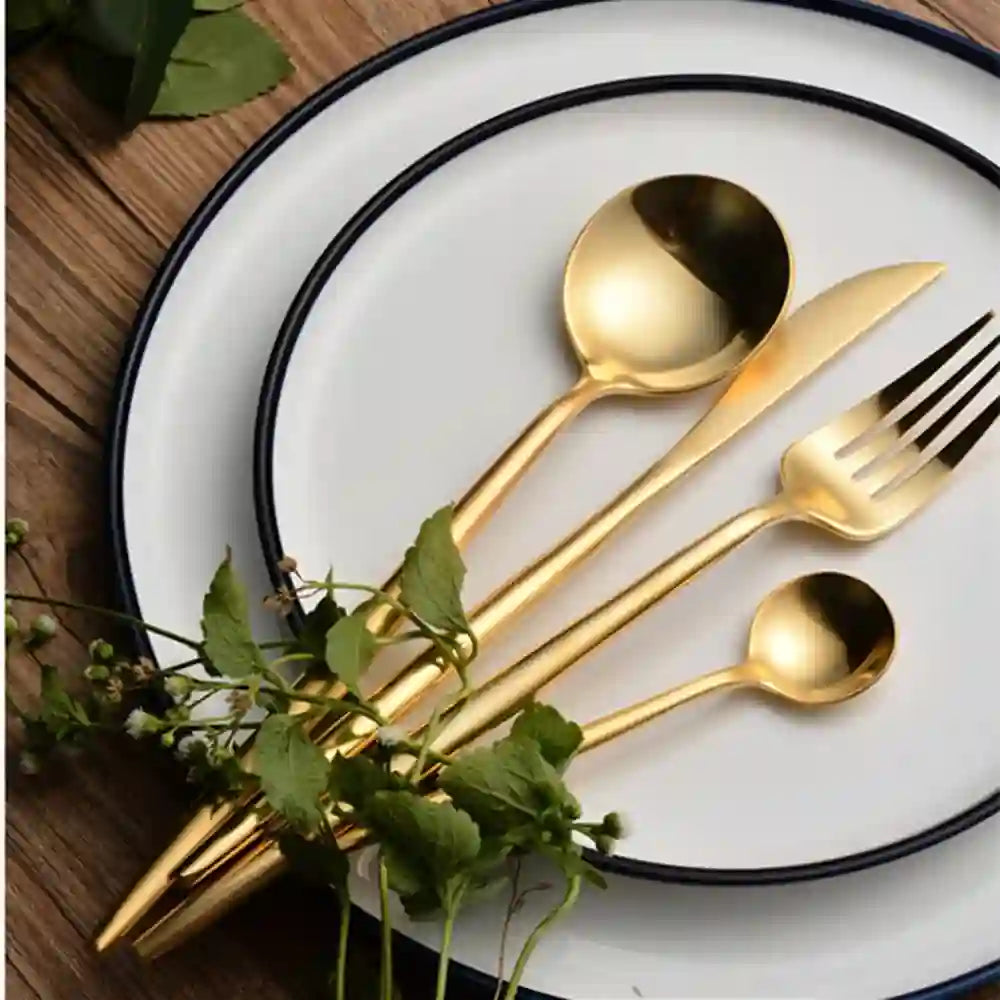 Pure Golden Dinnerware Cutlery Set