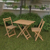 Beech Wood Table and Chair Set- Set of 5