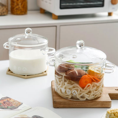 Heat Resistant Glass Cooking & Dinning Pot