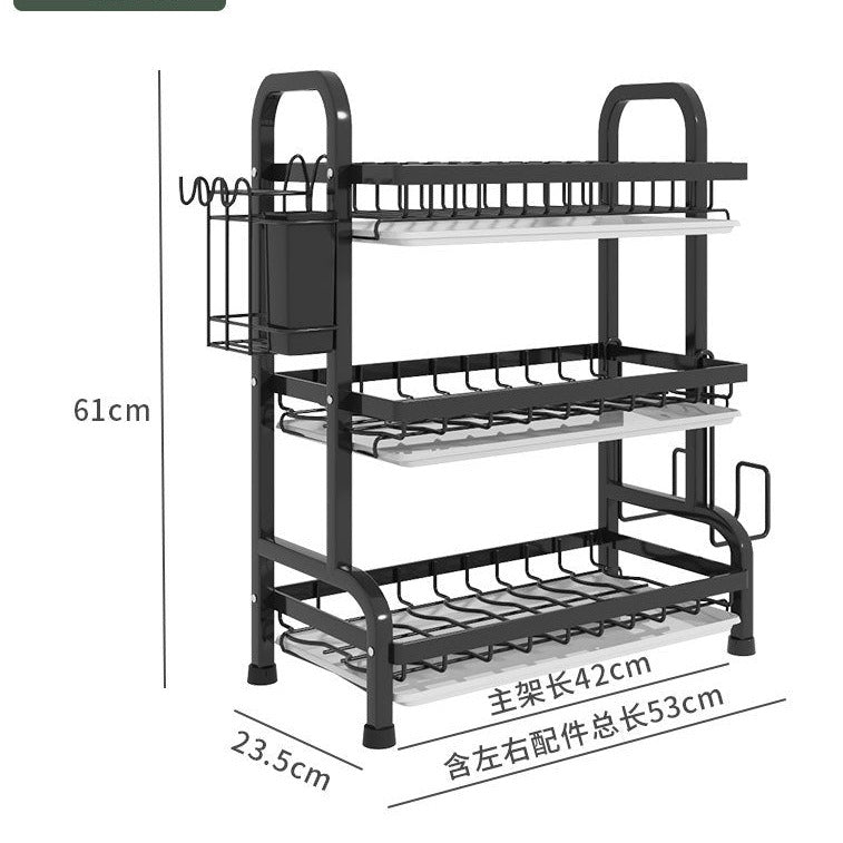 Stainless Steel 3 Tier Dish Rack 