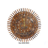 Wooden Handicrafted Wall Hanging Clock