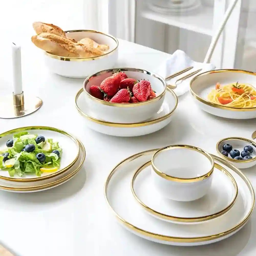 European Luxury Ceramic Dinner Set