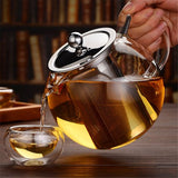 Heat Resistant Glass Teapot with Removable Infuser-1200 ML