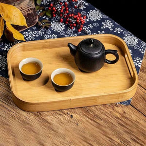 Bamboo Serving Wooden Tray set of 3