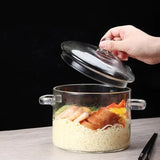 Heat Resistant Glass Cooking & Dinning Pot