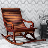 Acklom Solid Wood Rocking Chair (shisham)
