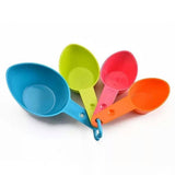 Measuring Cups and spoons Set Of 9 Colored Plastic