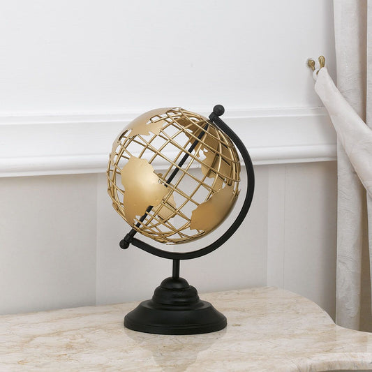 Gold Perforated  World Map