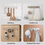 Pack of 2-Transparent Wall Hanging Hooks